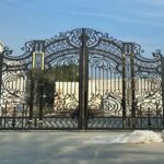 انواع درب فرفورژه فلزی حیاطی