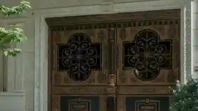 مدل درب حیاط ویلایی