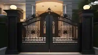 درب حیاط ساده و زیبا