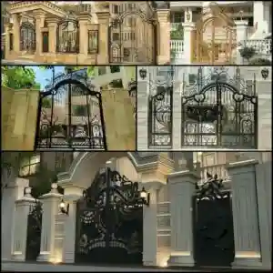 درب حیاط فرفورژه لوکس