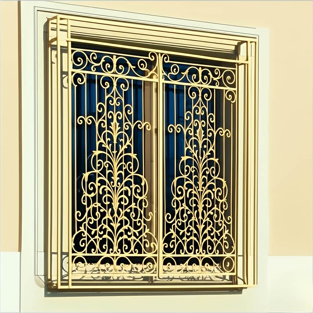 حفاظ پنجره اشرافی زرین سفارشی