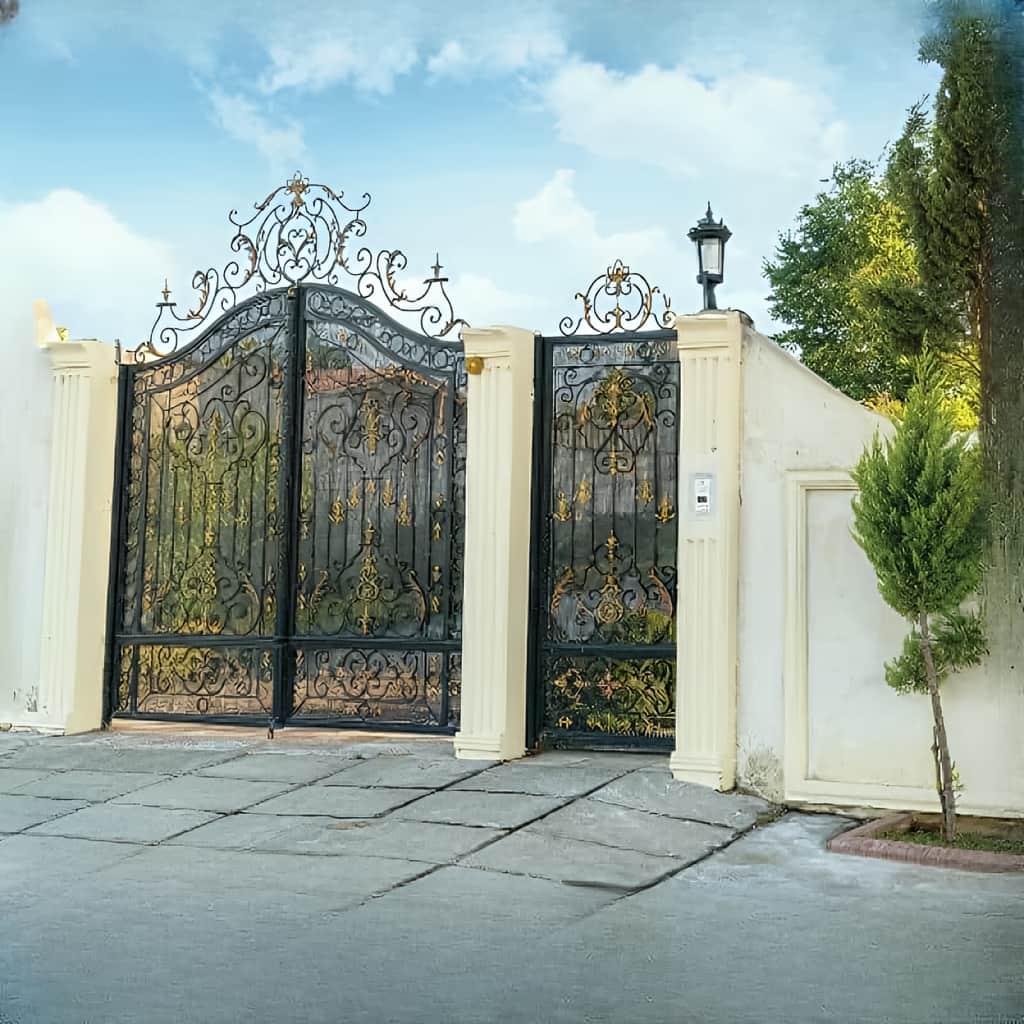 قیمت درب فرفورژه مدل غنچه