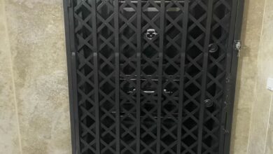 درب آکاردئونی فلزی ضدسرقت در کاشان