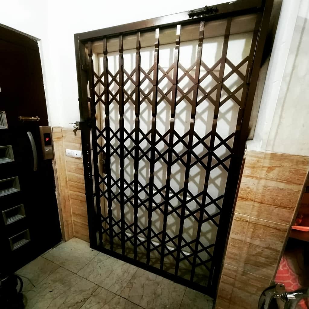 کارخانه درب آکاردئونی فلزی ضدسرقت پروفیل تقویت شده در اراک