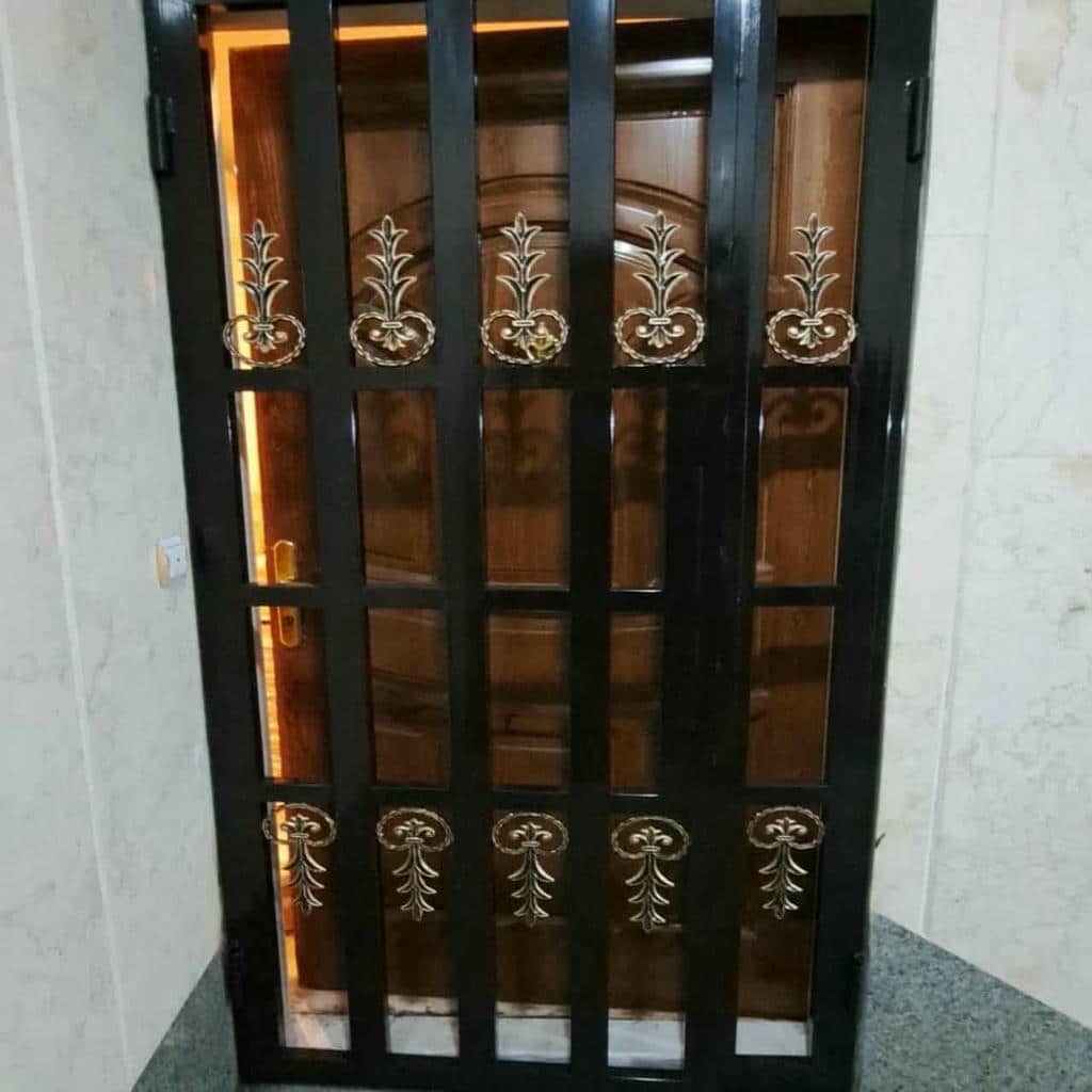 فروش درب آکاردئونی فلزی ضدسرقت تمام گل در چالوس