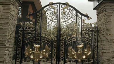 درب حیاط در بندر لنگه