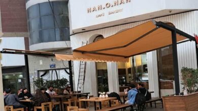 سایبان برقی بازویی اتوماتیک در پردیس