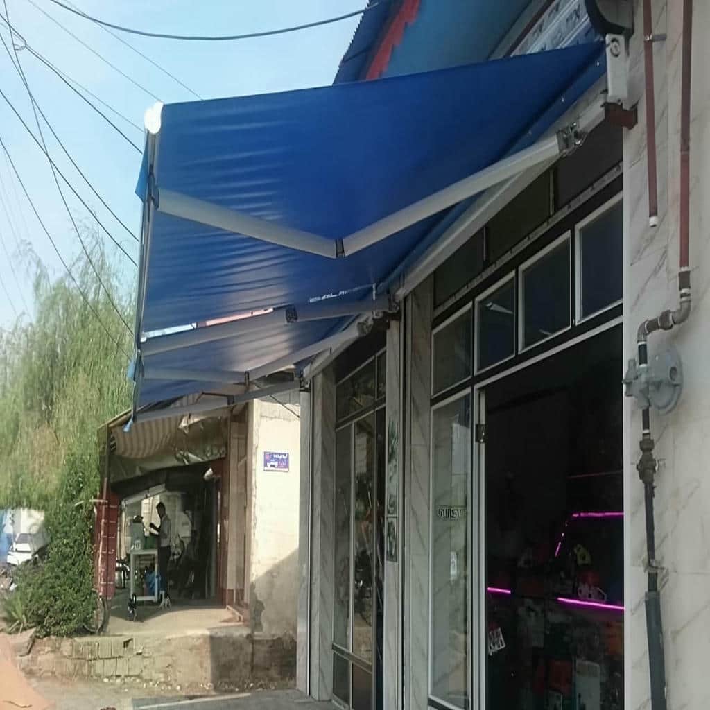 قیمت سایبان برقی بازویی اتوماتیک مغازه در استان مازندران