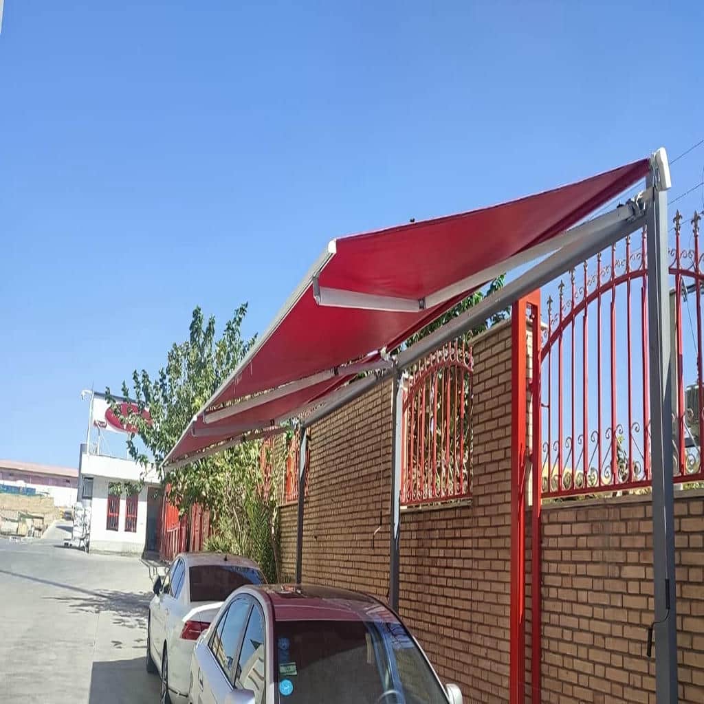 نصب سایبان برقی بازویی اتوماتیک موتور بی صدا در بیرجند