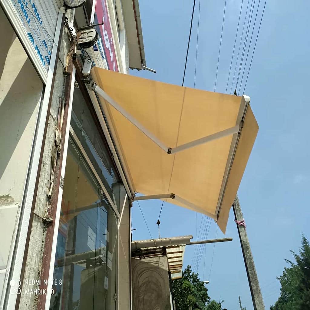 فروش سایبان برقی بازویی اتوماتیک مغازه در همدان