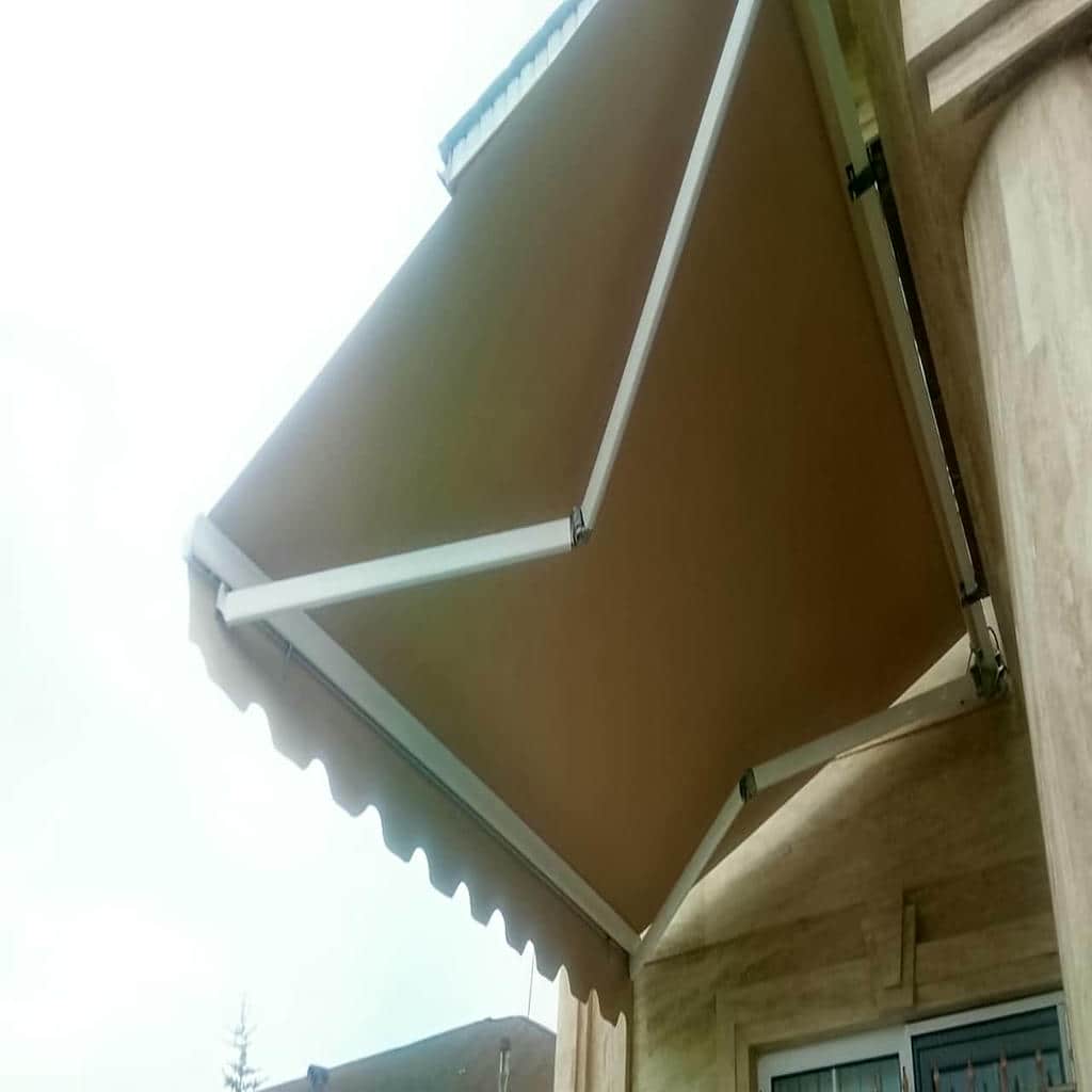 کارخانه سایبان برقی بازویی اتوماتیک سازه فلزی در بندر دیلم