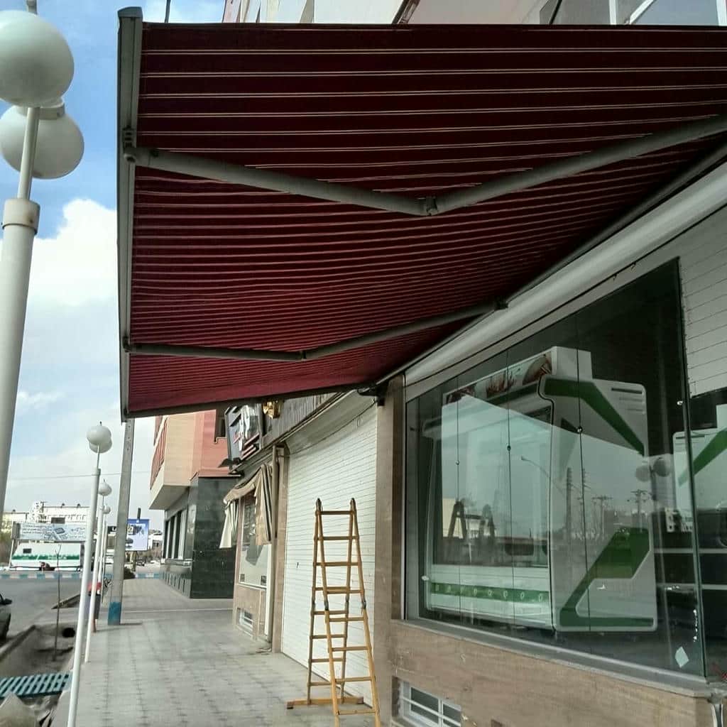 کارخانه سایبان برقی بازویی اتوماتیک سازه فلزی در ایلام
