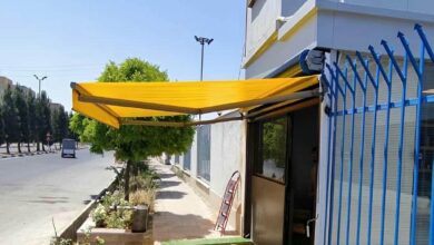 سایبان برقی بازویی اتوماتیک در گرگان