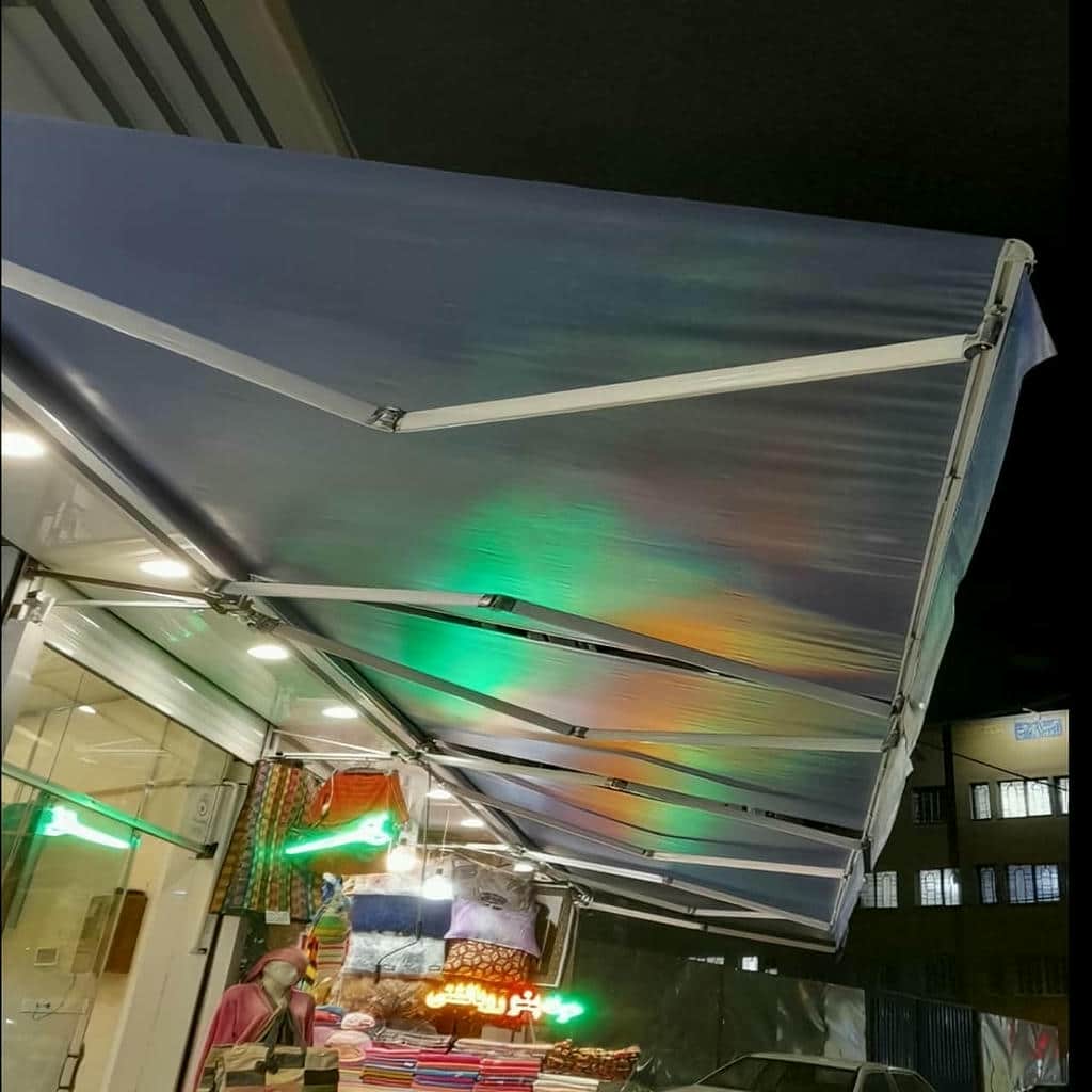 نصب سایبان برقی بازویی اتوماتیک موتور برقی در همدان
