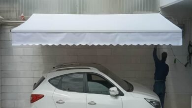 سایبان برقی بازویی اتوماتیک در استان گیلان