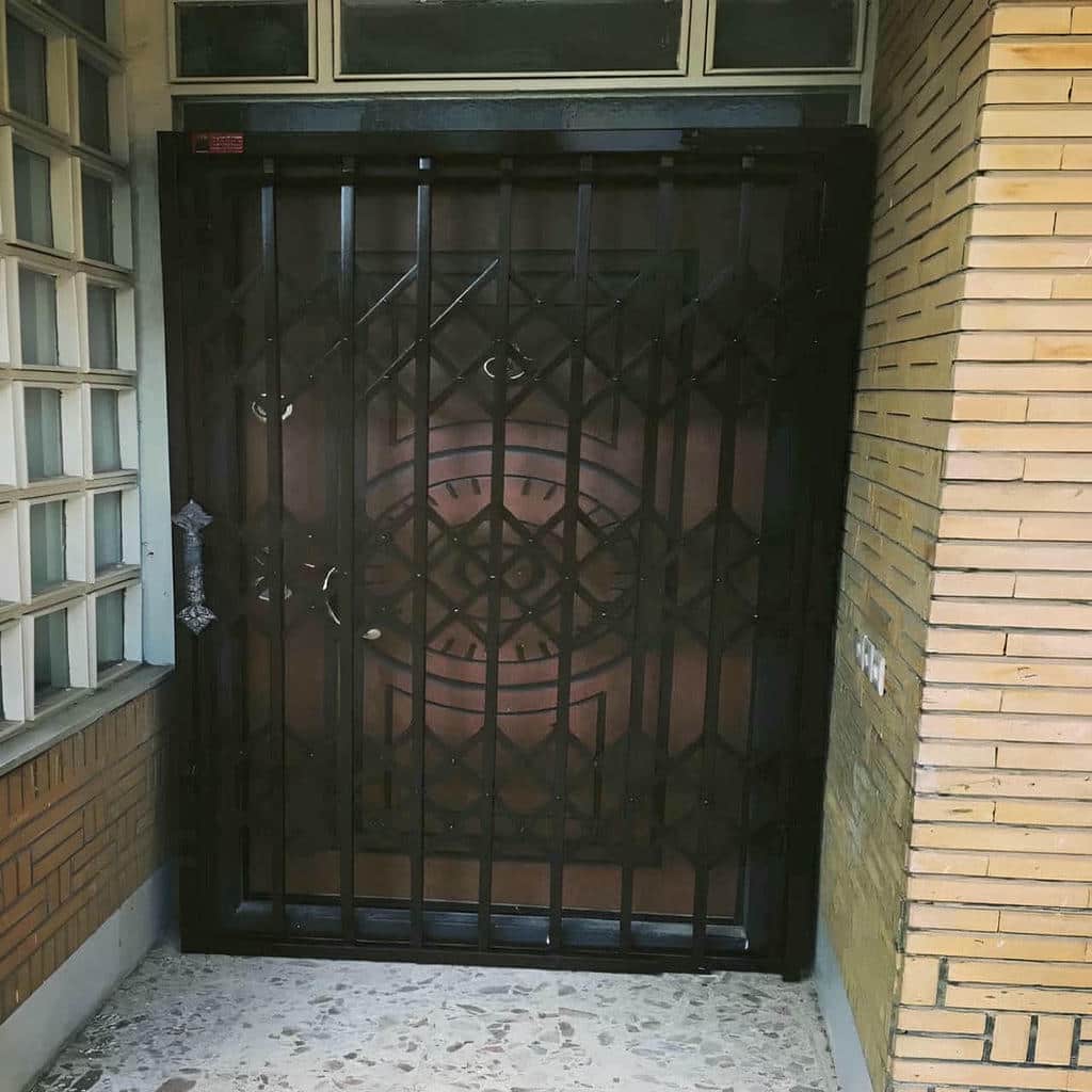 خرید درب آکاردئونی فلزی ضدسرقت دو گل در اراک