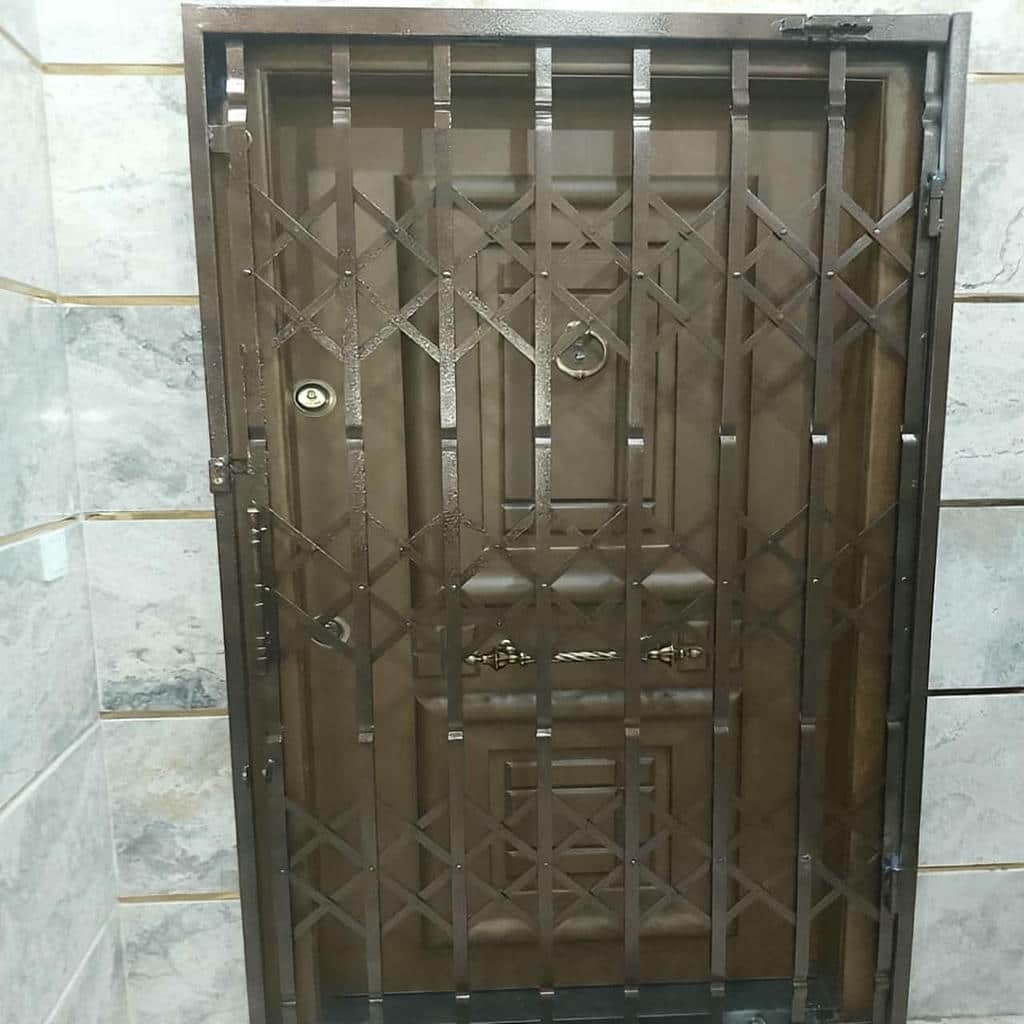 کارخانه درب آکاردئونی فلزی ضدسرقت پروفیل تقویت شده در چالوس