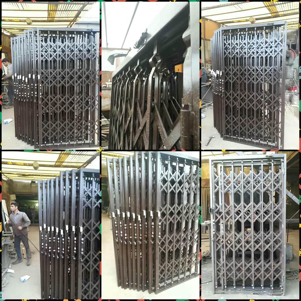 درب آکاردئونی فلزی ضدسرقت در قائمشهر