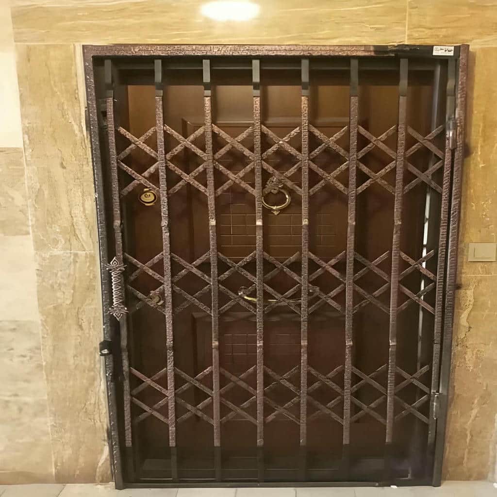 خرید درب آکاردئونی فلزی ضدسرقت دو گل در زاهدان