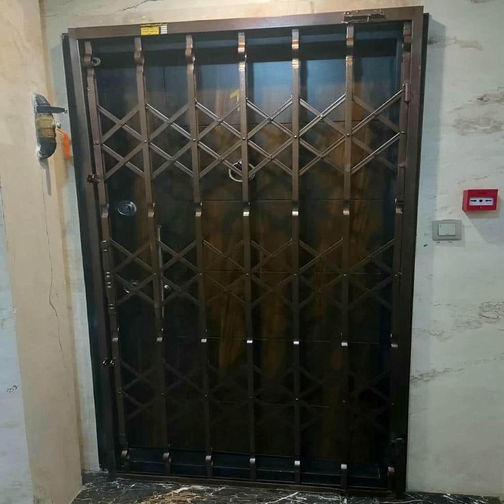 قیمت درب آکاردئونی فلزی ضدسرقت سه گل در مهرشهر کرج