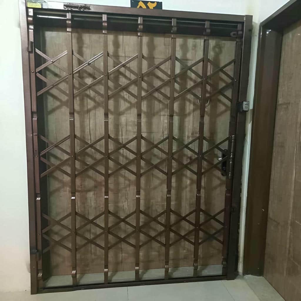 کارخانه درب آکاردئونی فلزی ضدسرقت قفل مخفی در رفسنجان