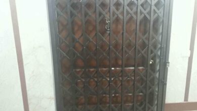 درب آکاردئونی فلزی ضدسرقت در کیش