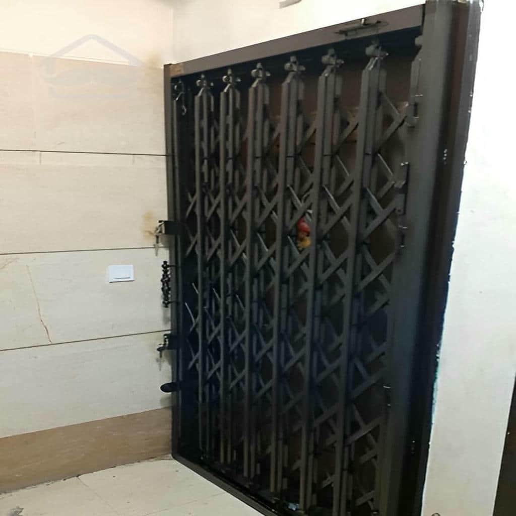خرید درب آکاردئونی فلزی ضدسرقت دو گل در سقز