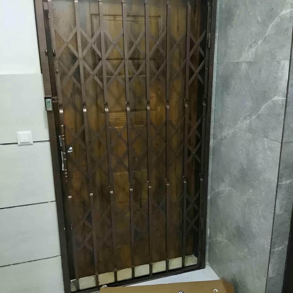 خرید درب آکاردئونی فلزی ضدسرقت دو گل در سمنان