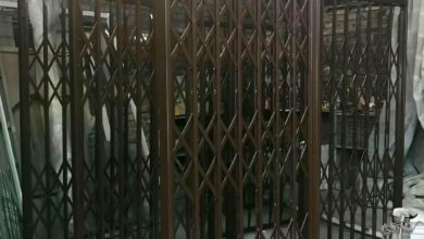 درب آکاردئونی فلزی ضدسرقت در شهریار