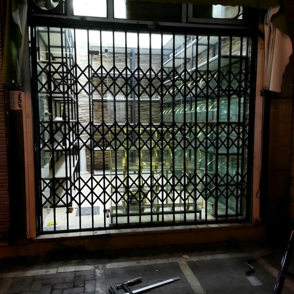 خرید درب آکاردئونی فلزی ضدسرقت دو گل در بجنورد