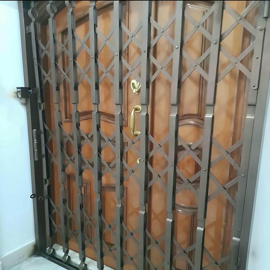 فروش درب آکاردئونی فلزی ضدسرقت تمام گل در آمل