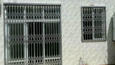 درب آکاردئونی فلزی ضدسرقت در آبسرد