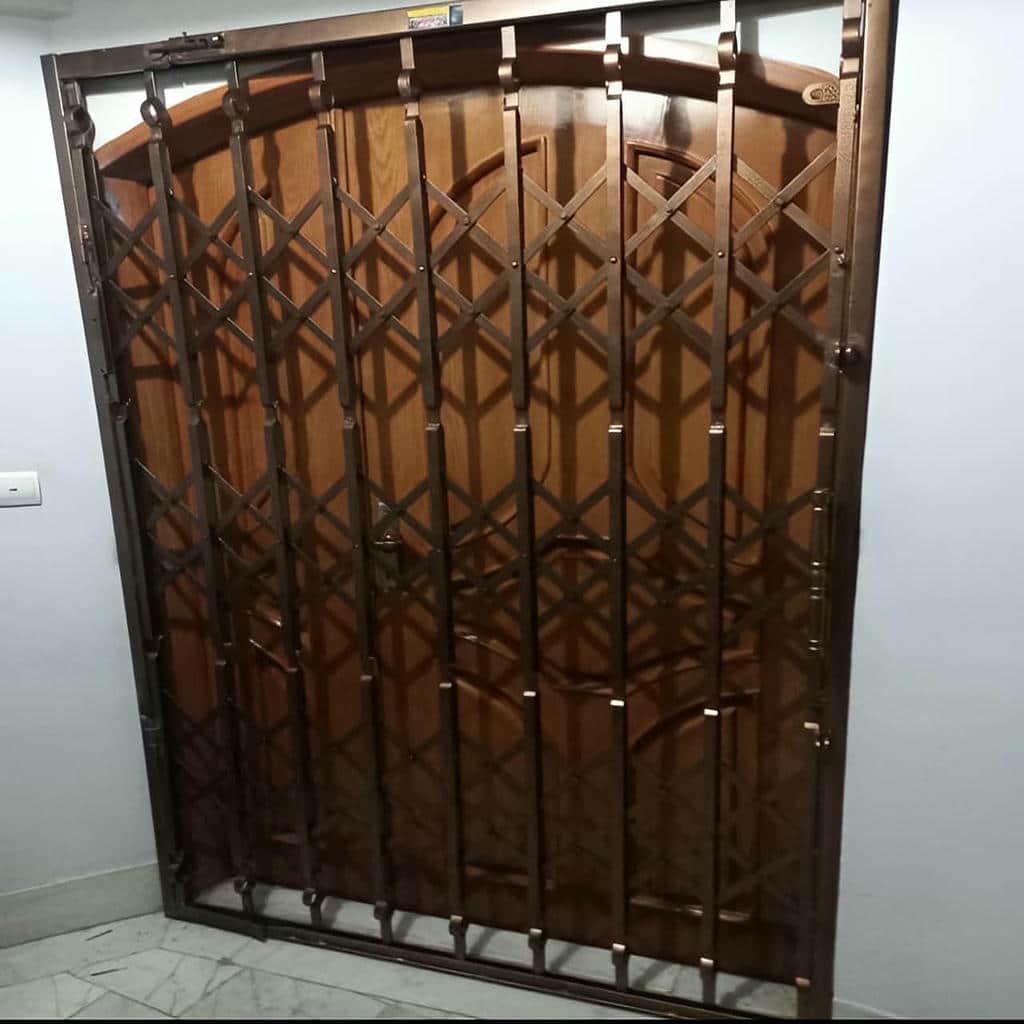 خرید درب آکاردئونی فلزی ضدسرقت دو گل در فردیس کرج
