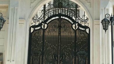 درب حیاط در بومهن