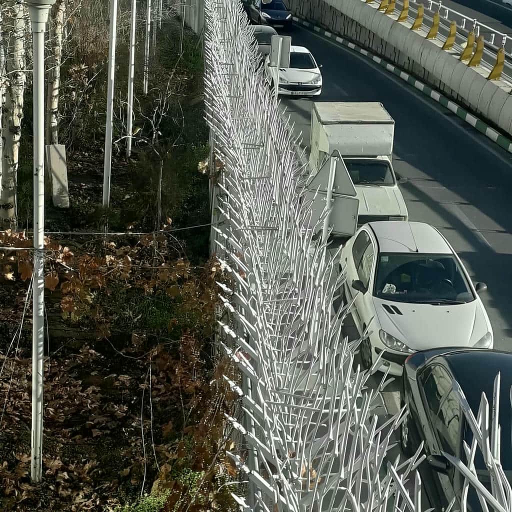 نصب حفاظ شاخ گوزنی رنگ الکترواستاتیک در فشم