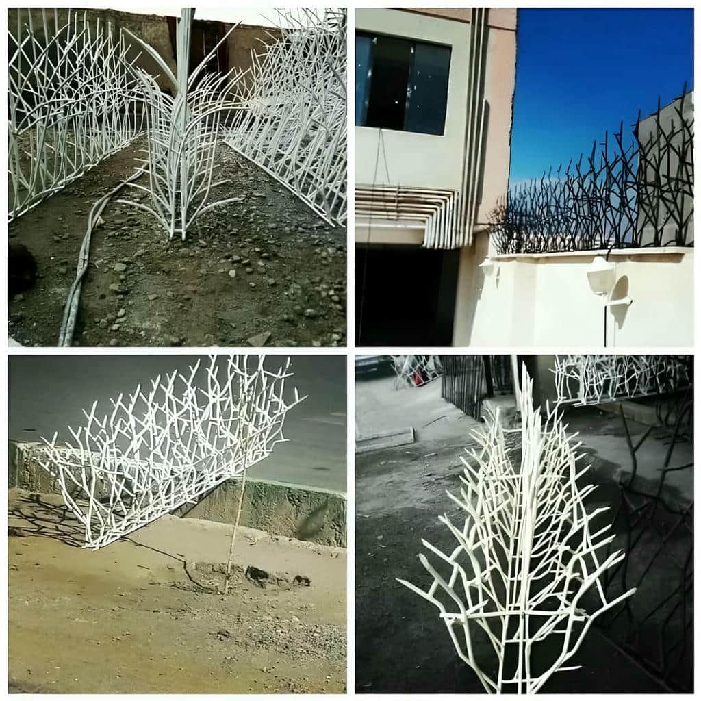نصب حفاظ شاخ گوزنی ضدزنگ صنعتی در بومهن