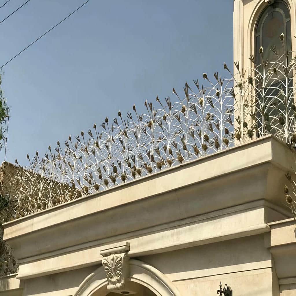 نصب حفاظ شاخ گوزنی رنگ کوره ای در ایرانشهر