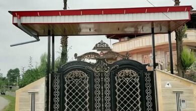 درب حیاط در فشم