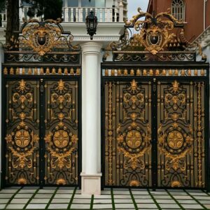 درب حیاط در کیش