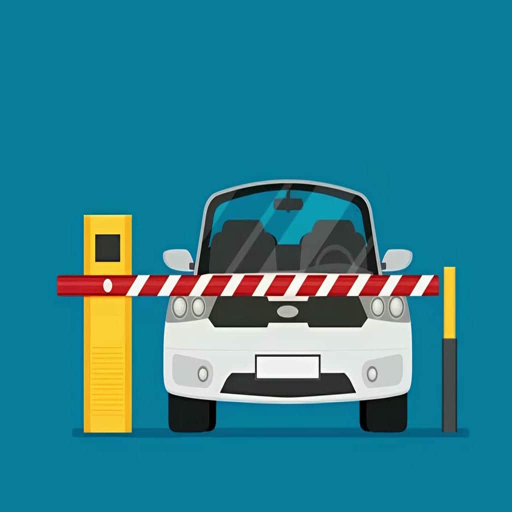 راهبند پارکینگ برای کنترل تردد خودرو