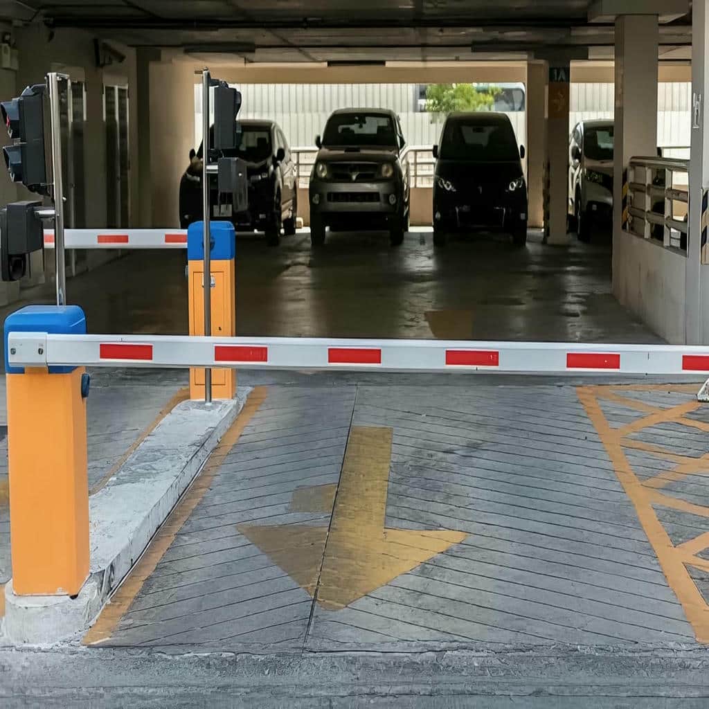 ایمنی راهبند بازویی LED دار پارکینگ با چراغ هشدار ورودی