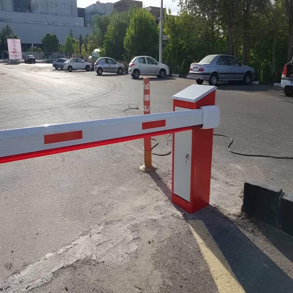 راهبند فروشگاهی پارکینگ طبقاتی با پوشش رنگ مقاوم