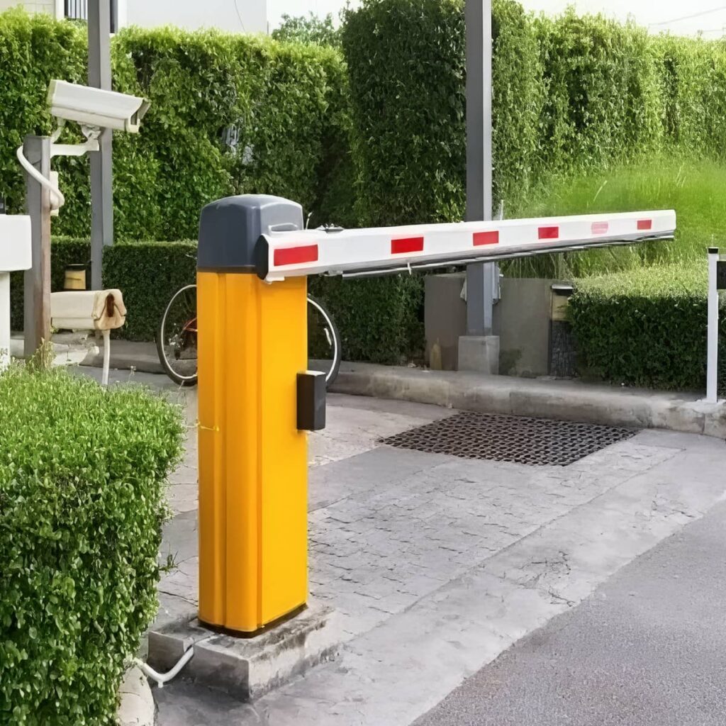 سیستم کنترل تردد پارکینگ سازمانی با سنسور مانع ایمنی