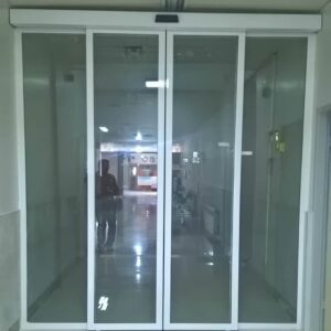 10 طرح درب شیشه ای اتوماتیک کشویی دو لت مدرن