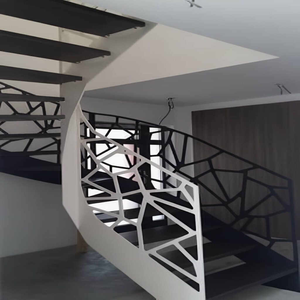 نرده لیزری فلزی مناسب نمای ساختمان