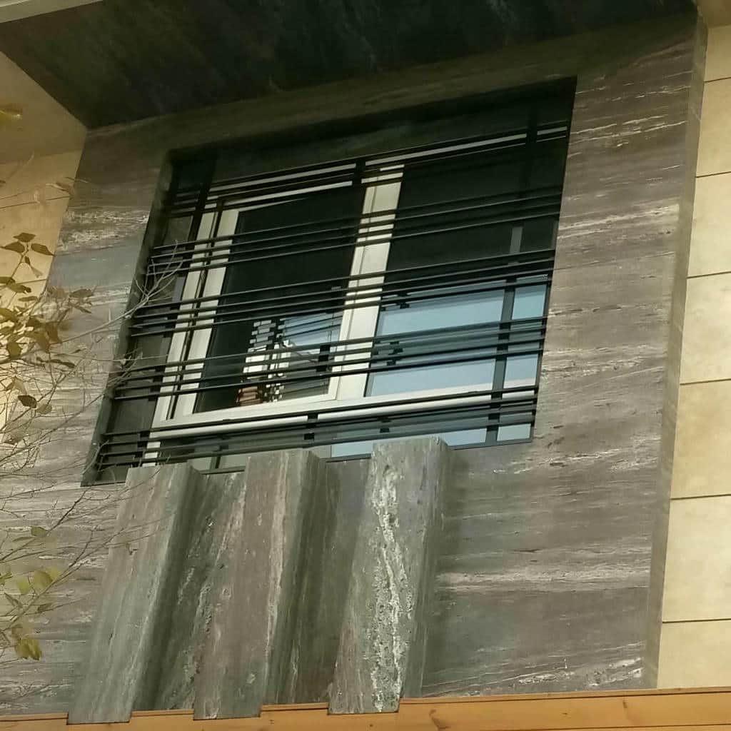 نرده پنجره فلزی شاسی دار سفارشی