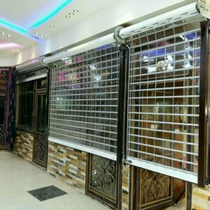 کرکره برقی فروشگاه شفاف سفارشی