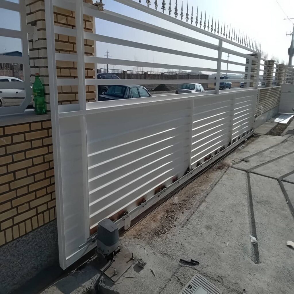 جک درب دو لنگه پارکینگی با لولای سالم و حرکت هماهنگ