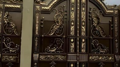 12 مدل درب دو لنگه حیاط کاربردی