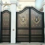 11 طرح درب پارکینگ شاسی فلزی مقاوم